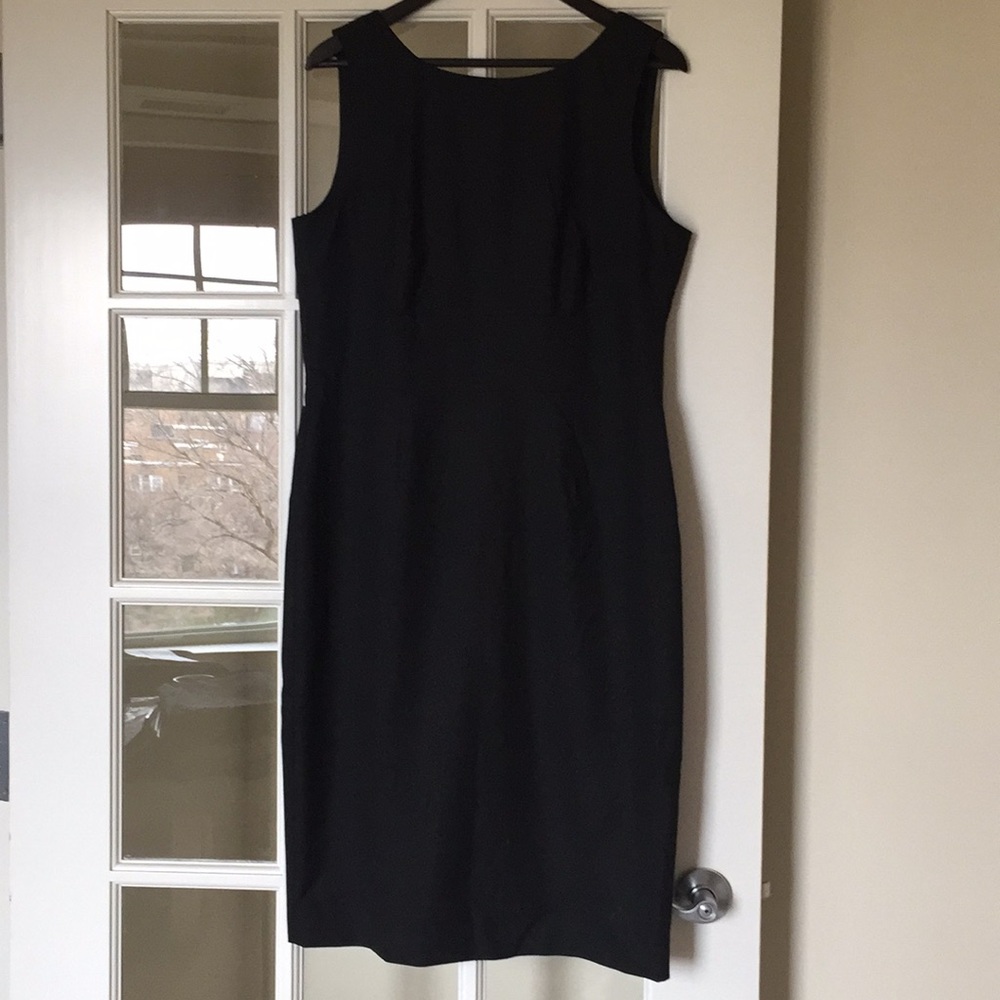 BR monogram NWT black sheath dress
